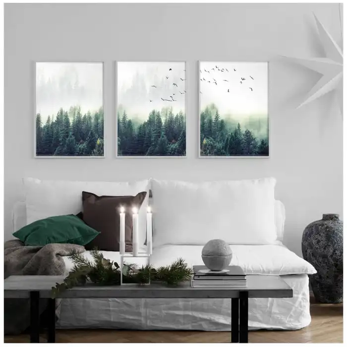 Nordic Forest 3’lü Poster Tablo Seti
