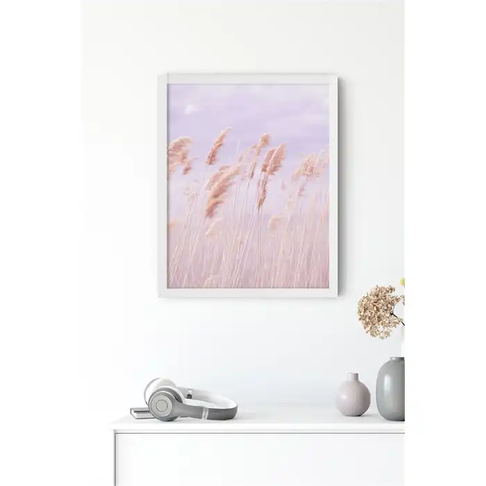 Pembe Başaklar Poster Tablo