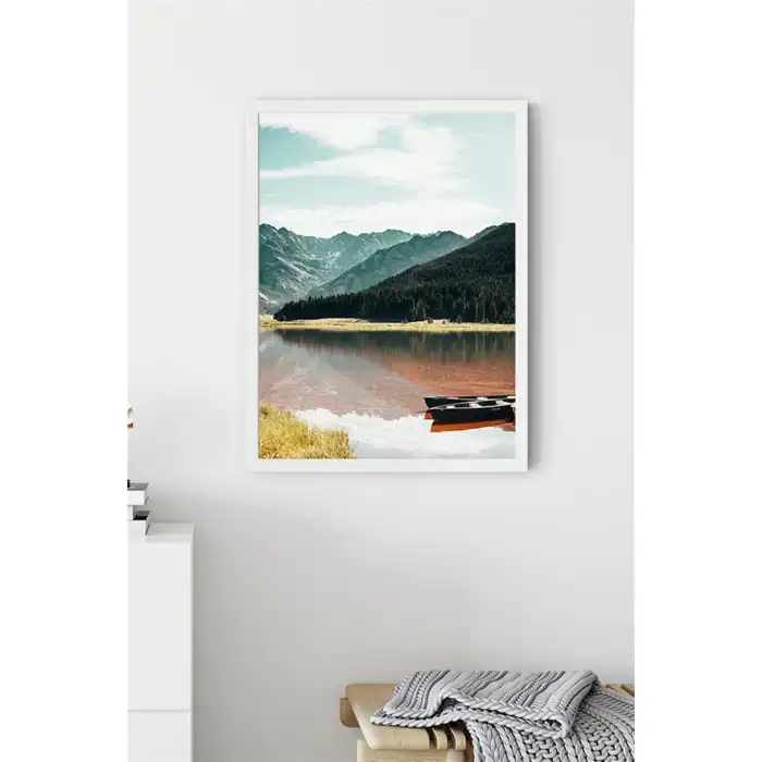 Pembe Göl Poster Tablo