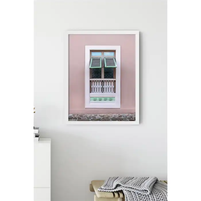 Pembe Pencere Poster Tablo