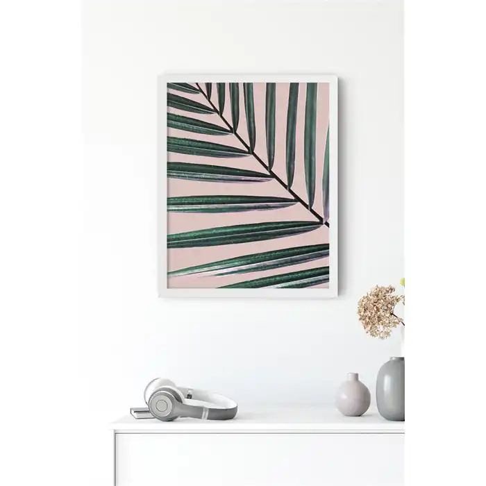 Pembe Yeşil Botanik No:6 Poster Tablo