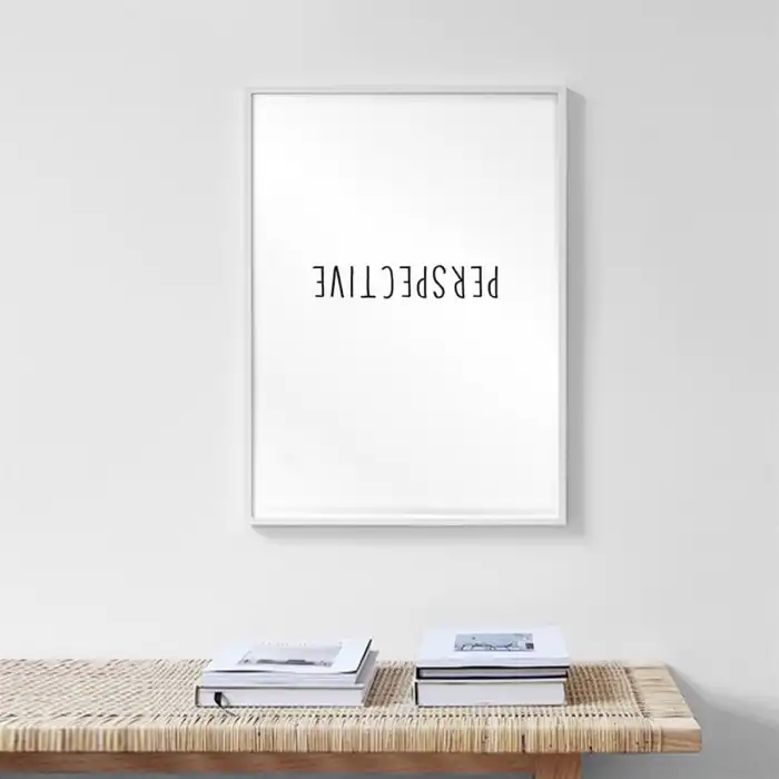 Perspective Motto Poster Tablo
