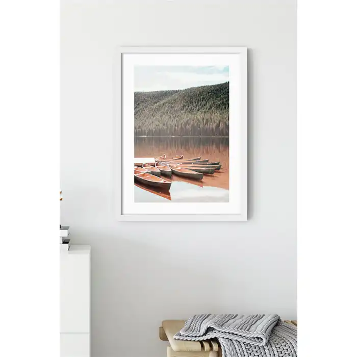 Pink Lake 2’li Poster Tablo Seti