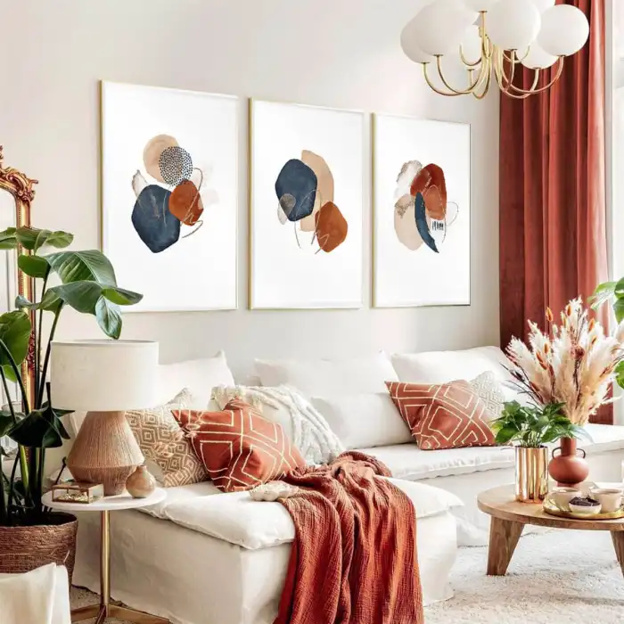 Plain 3’lü Poster Tablo Seti