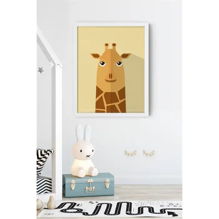 Renkli Hayvan Çocuk Odası Poster Tablo No:1