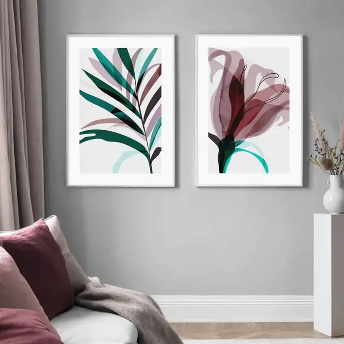 Rose 2’li Poster Tablo Seti