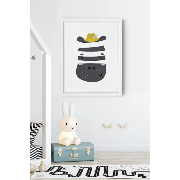 Sarı Hayvan Çocuk Odası Poster Tablo No:1