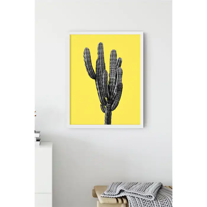 Sarı Kaktüs No:2 Poster Tablo