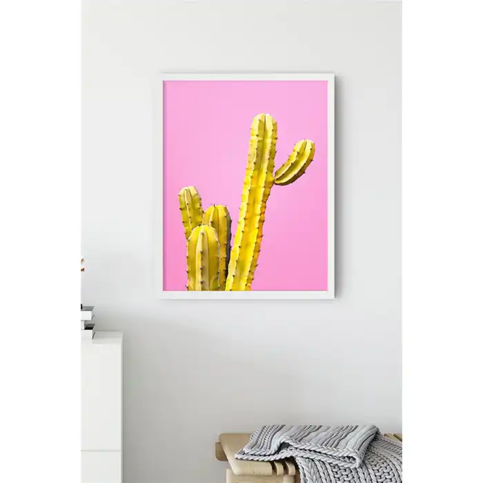 Sarı Kaktüs Poster Tablo