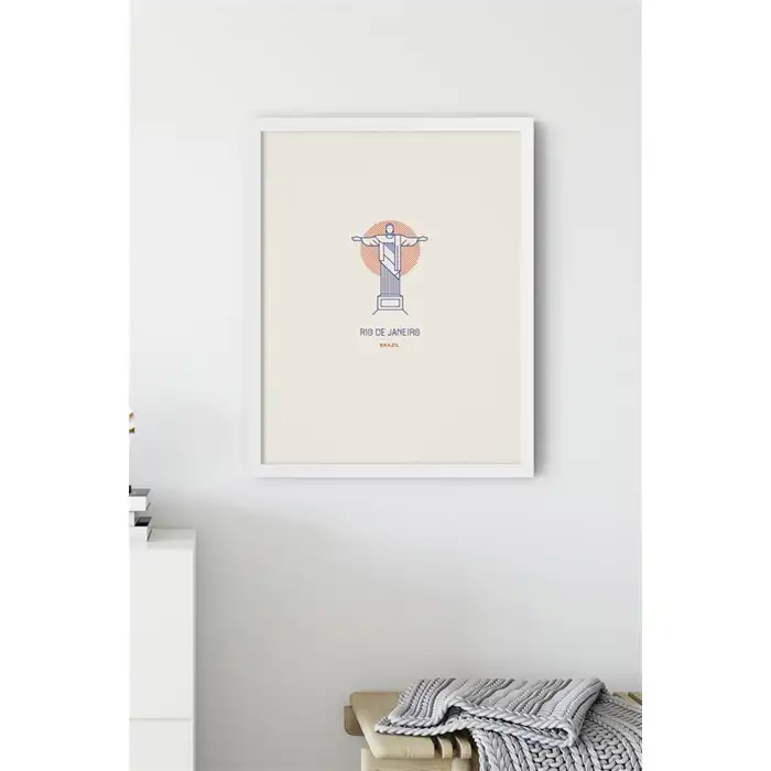 Şehir Simgeleri Rio De Janeiro Brazil Poster Tablo