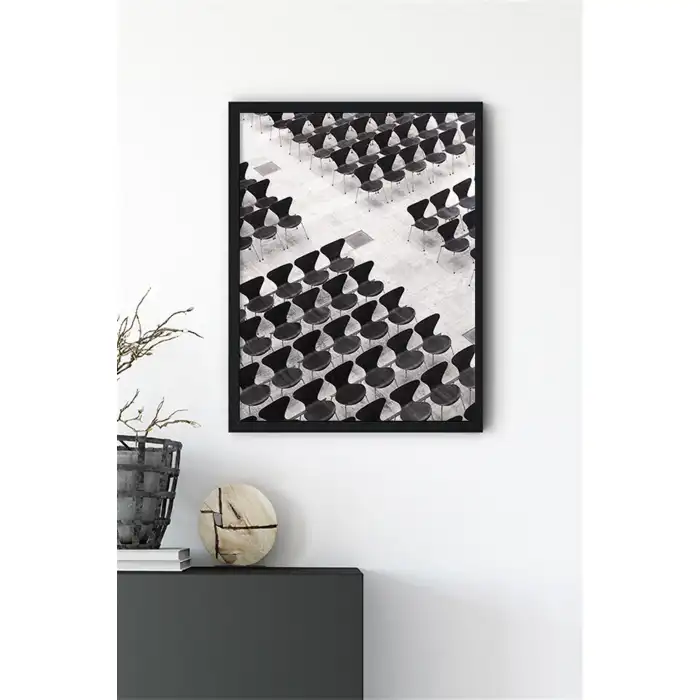 Simetrik Sandalyeler Poster Tablo