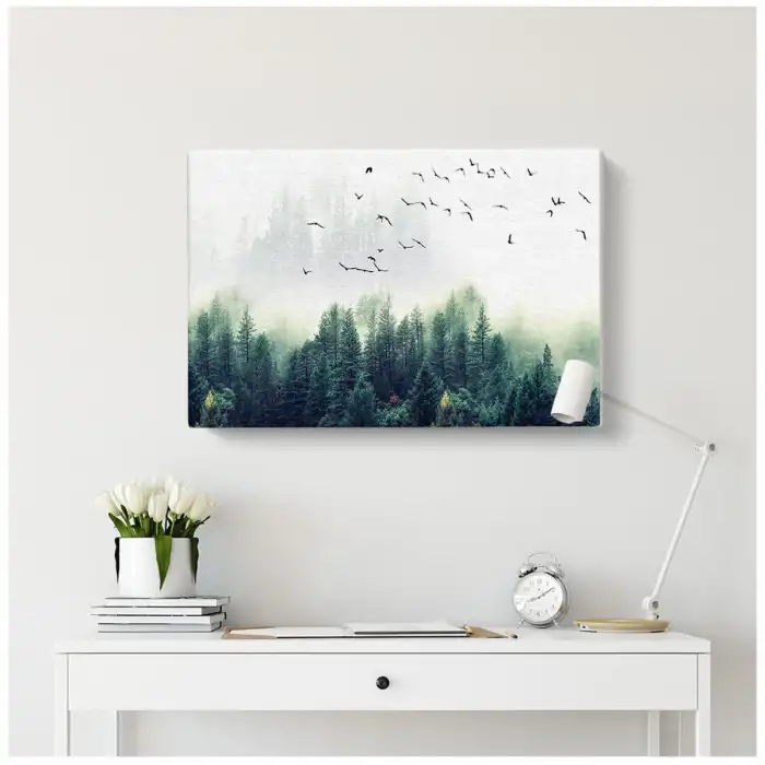 Sisli Orman Kanvas Tablo