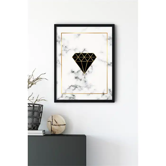 Siyah Gold No:1 Poster Tablo