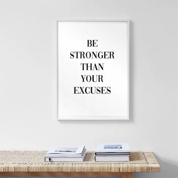 Stronger Motto Poster Tablo