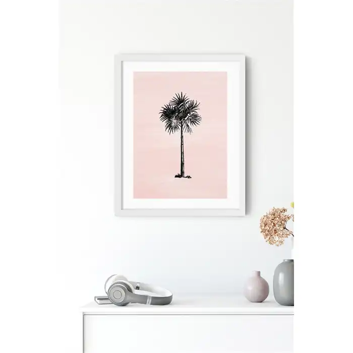Suluboya Palmiye Ağacı No:1 Poster Tablo