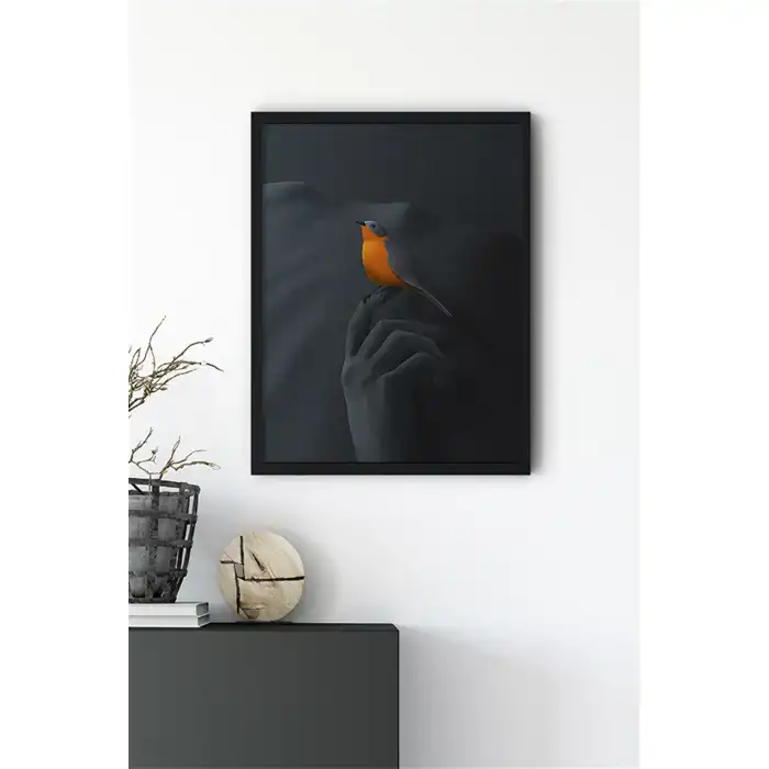 Turuncu Kuş Poster Tablo