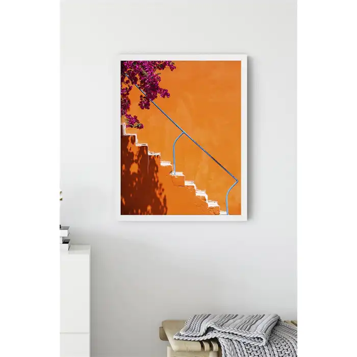 Turuncu Merdiven Poster Tablo