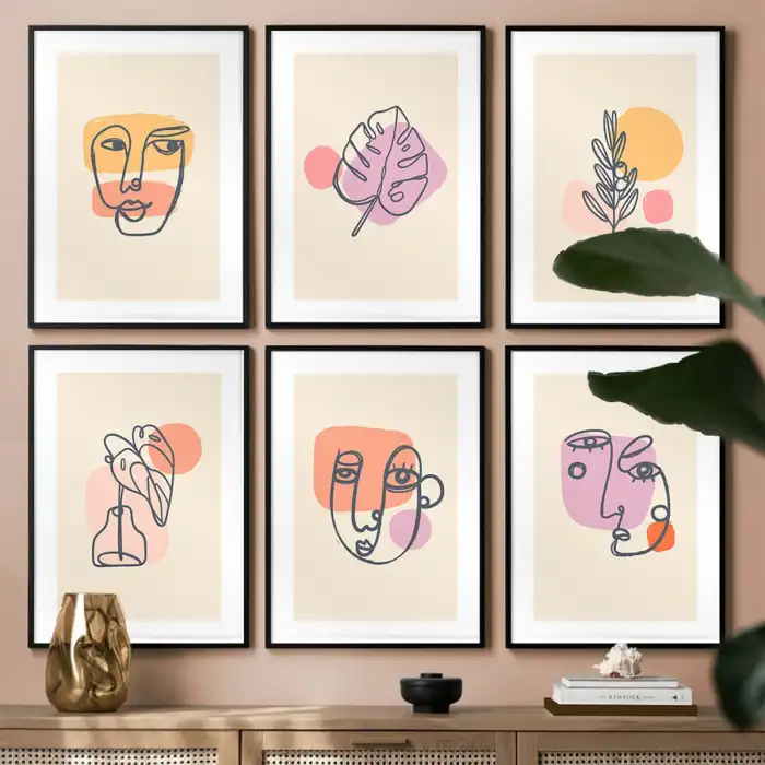 Varius Faces 6’lı Poster Tablo Seti