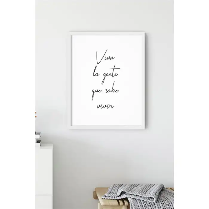 Viva La Gente Motto Poster Tablo