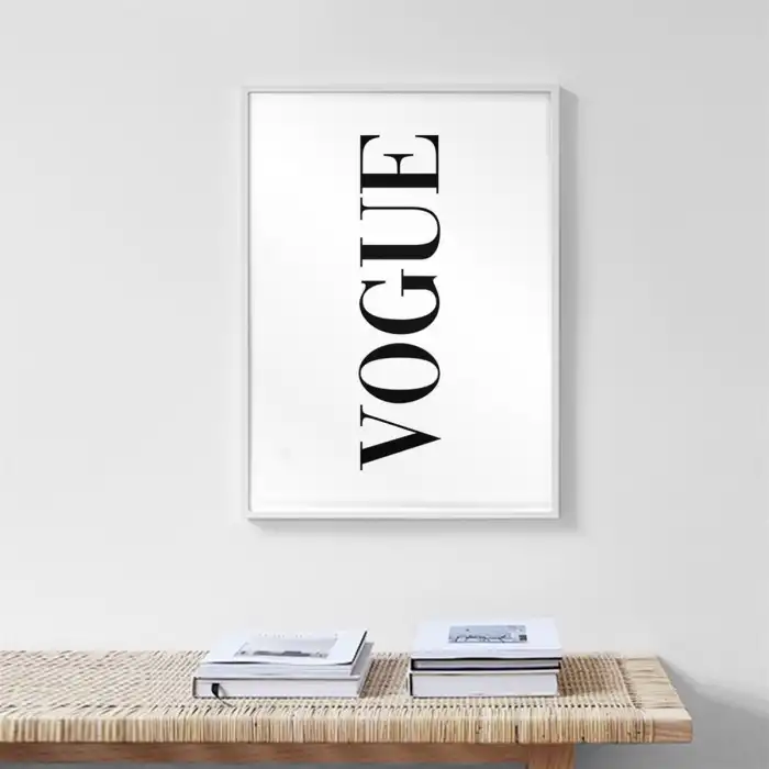 Vogue Motto Poster Tablo