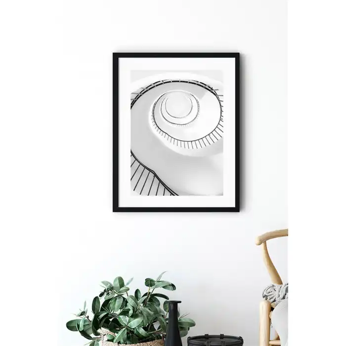 White Elegant 9’lu Poster Tablo Seti