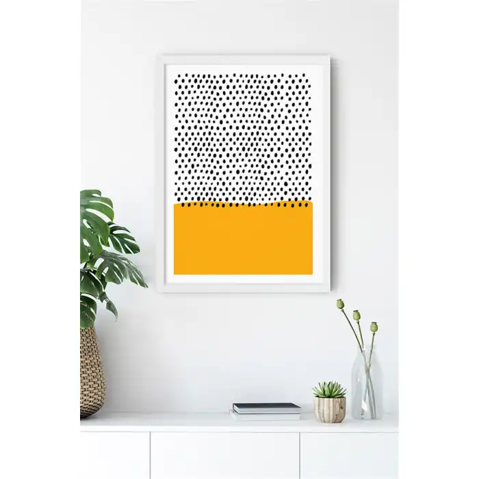 Yellow Dots Poster Tablo