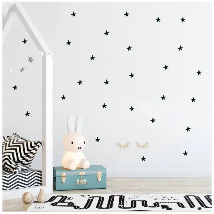 Yıldız Şeklinde Sticker - Çocuk Odası Sticker - 105 adet