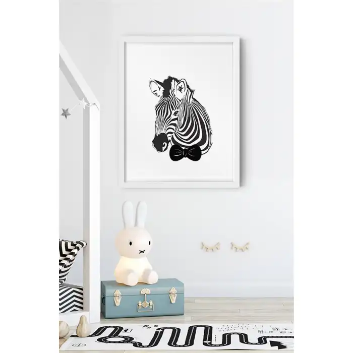 Zebra Çocuk Odası Poster Tablo No:1
