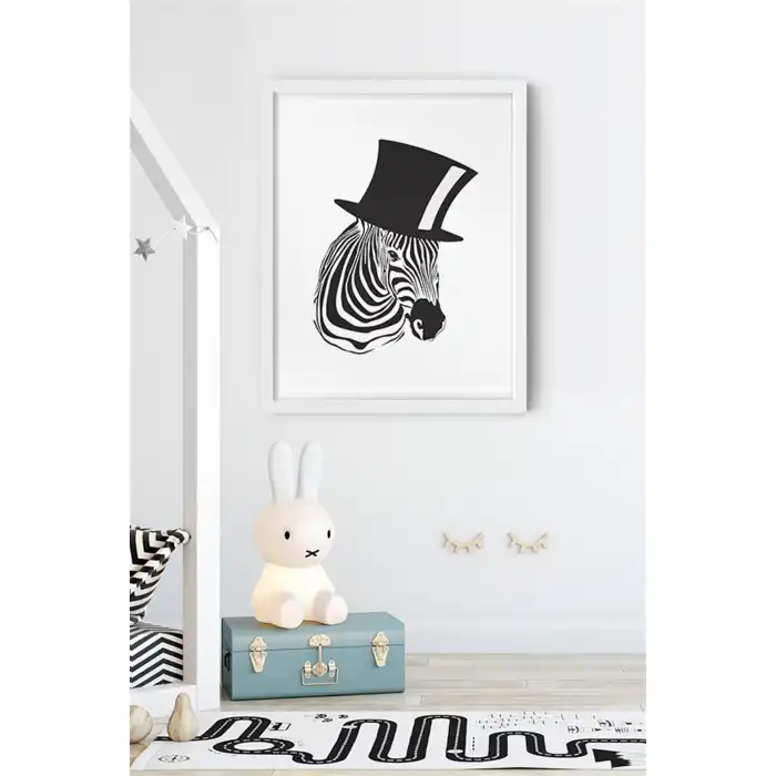 Zebra Çocuk Odası Poster Tablo No:2