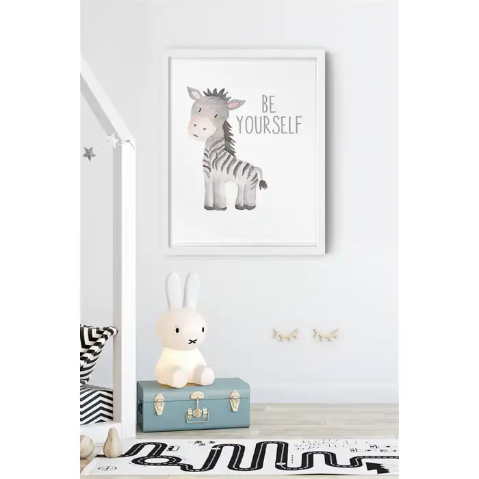 Zebra Desenli Çocuk Odası Poster Tablo