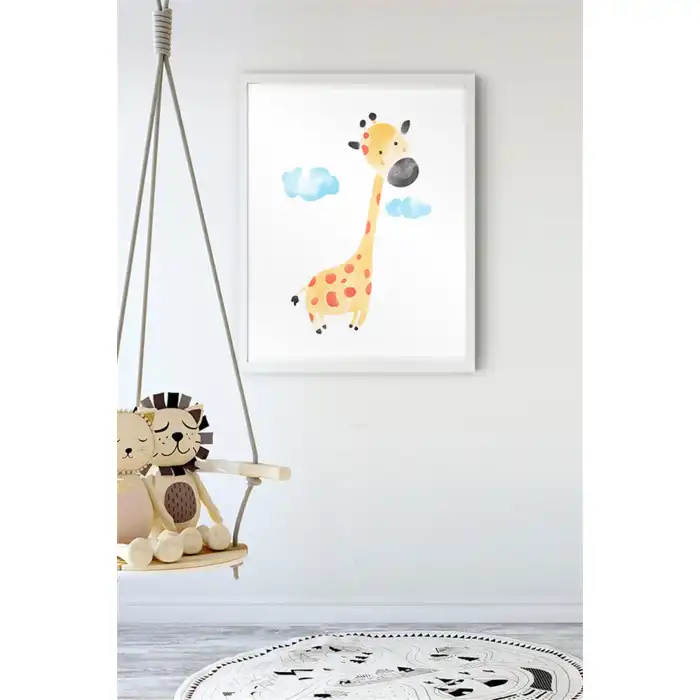 Zürafa Çocuk Odası Poster Tablo No:5