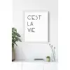 Cest La Vie Motto Poster Tablo