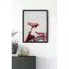 Kırmızı Bisiklet Poster Tablo