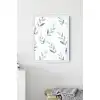 Mavi İnce Yapraklar Poster Tablo