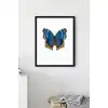 Mavi Kelebek No:10 Poster Tablo