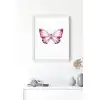 Pembe Kelebek No:2 Poster Tablo