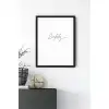 Simplicity Motto Poster Tablo