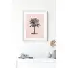 Suluboya Palmiye Ağacı No:2 Poster Tablo