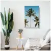 Üçlü Palmiye Kanvas Tablo