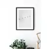 White Elegant 9’lu Poster Tablo Seti