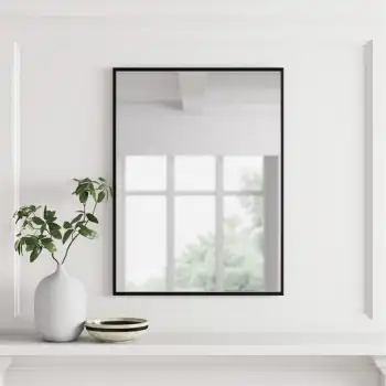 40x50 cm Metal Siyah Çerçeveli Dekoratif Ayna