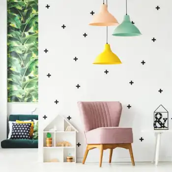 Artı Şeklinde Sticker - Çocuk Odası Sticker - 70 adet