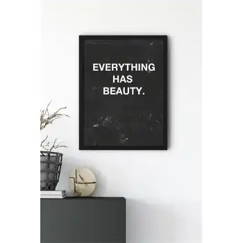 Beauty Motto Poster Tablo