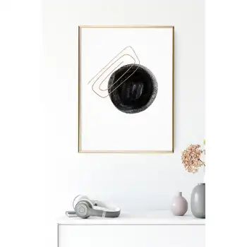 Black Dot Poster Tablo No:2