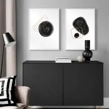 Black Dots 2’li Poster Tablo Seti