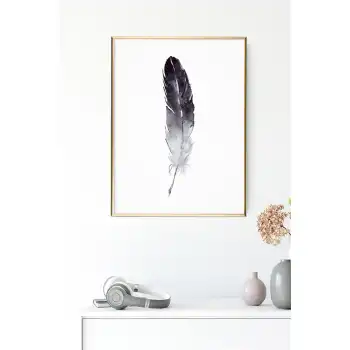 Black Feather Poster Tablo