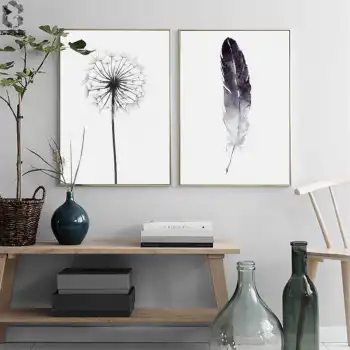 Black Feather 2’li Poster Tablo Seti