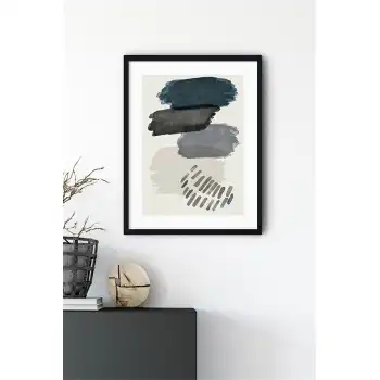 Black Line Poster Tablo No:2