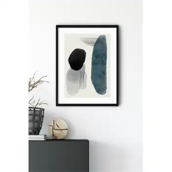 Black Line Poster Tablo No:3