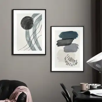 Black Line 2’li Poster Tablo Seti